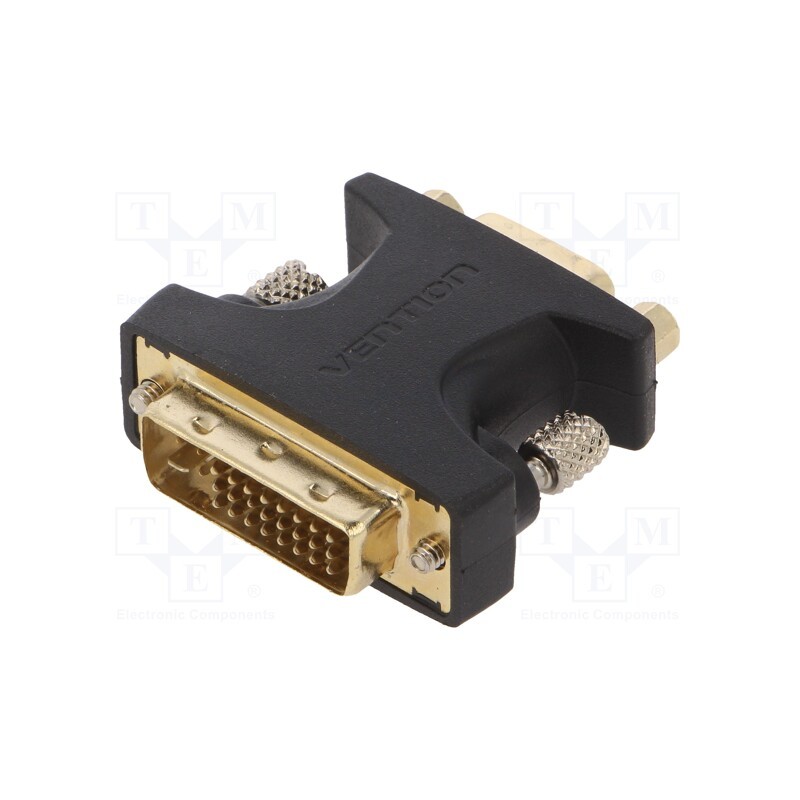 10 pcs : ECFB0 - Converter, D-Sub 15pin HD socket,DVI-I (24+5) plug, black