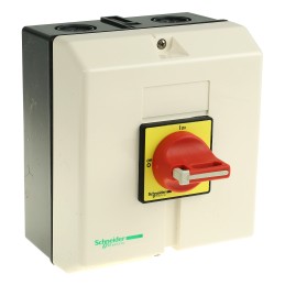 1 pcs - Schneider Electric 3P Pole Panel Mount Isolator Switch - 63A Maximum Current, 30kW Power Rating, IP65