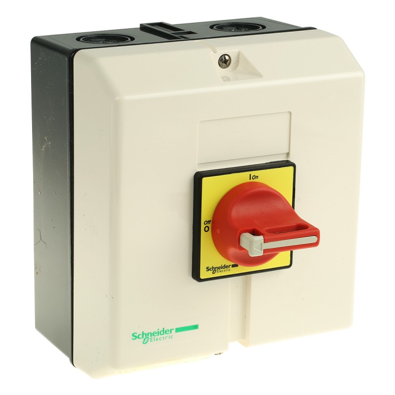 1 pcs - Schneider Electric 3P Pole Panel Mount Isolator Switch - 63A Maximum Current, 30kW Power Rating, IP65
