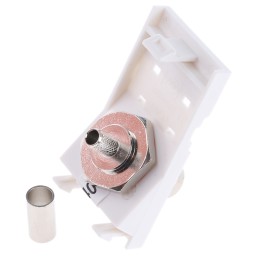 1 pcs - MK Electric, jack Wall Mount BNC Connector, 50Ω, Crimp Termination, Straight Body