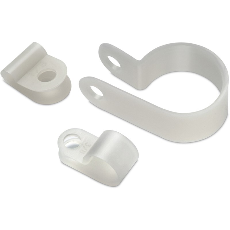 100 pcs - 500912500 Wurth Elektronik Natural Nylon Cable Clip, 3.5mm Max. Bundle