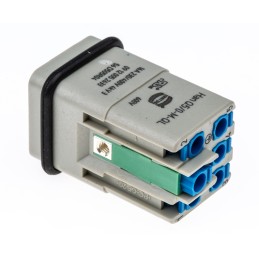 1 pcs - HARTING Heavy Duty Power Connector Insert, 16A, Male, HAN Q Series, 5 Contacts