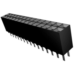 1 pcs - TE Connectivity AMPMODU MOD II Series Straight Through Hole Mount PCB Socket, 30-Contact, 2-Row, 2.54mm Pitch, Solder