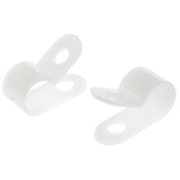 300 pcs - N-5 Essentra Natural Nylon Cable Clamp, 7.9mm Max. Bundle