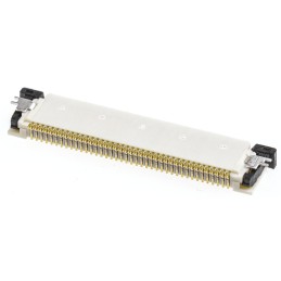 200 pcs - Molex, Easy-On, 54132 0.5mm Pitch 40 Way Right Angle Female FPC Connector, ZIF Bottom Contact