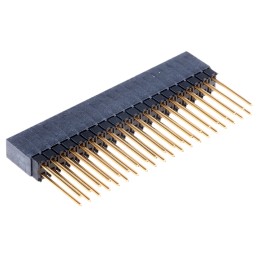 1 pcs - Samtec ESQ Series Straight Through Hole Mount PCB Socket, 40-Contact, 2-Row, 2.54mm Pitch, Solder Termination