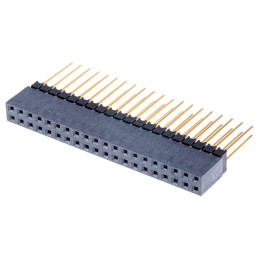 1 pcs - Samtec ESQ Series Straight Through Hole Mount PCB Socket, 40-Contact, 2-Row, 2.54mm Pitch, Solder Termination