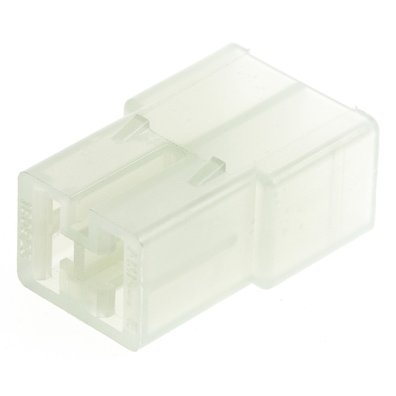 50 pcs - 925324-2 TE Connectivity, AMP FASTIN-FASTON 1 Way Nylon 66 Crimp Terminal Housing, 6.35mm Tab Size, Natural