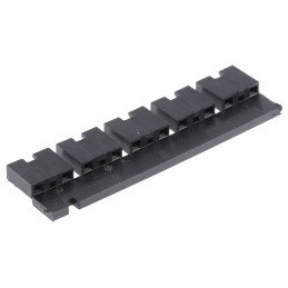 20 pcs - 531230-4 TE Connectivity, AMPMODU Shunt Female Straight Black Open Top 2 Way 1 Row 5.08mm Pitch