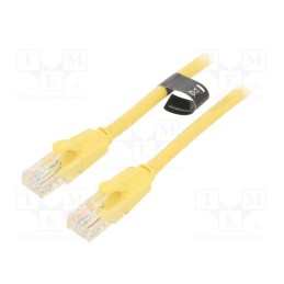 10 pcs : IBEYH - Patch cord, U/UTP, 6, CCA, PVC, yellow, 2m, RJ45 plug,both sides