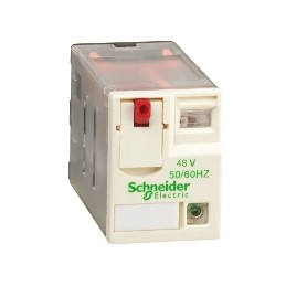 1 pcs - Schneider Electric Plug In Power Relay, 48V ac Coil, 3A Switching Current, 4PDT