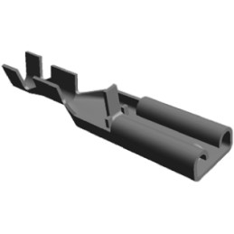 300 pcs - 175411-1 TE Connectivity Positive Lock .110 Mk II Uninsulated Female Spade Connector, Receptacle, 2.79 x 0.51mm Tab Si