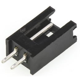 50 pcs - 280370-1 TE Connectivity AMPMODU MOD II Series Straight Through Hole PCB Header, 2 Contact(s), 2.54mm Pitch, 1 Row(s), 