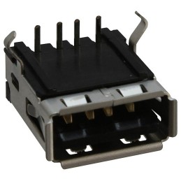 1 pcs - Molex Right Angle, Through Hole, Socket Type A USB Connector