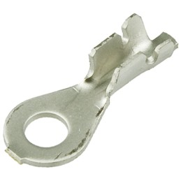 100 pcs - 42036-2 TE Connectivity Uninsulated Ring Terminal, M5 Stud Size, 0.3mm² to 1mm² Wire Size