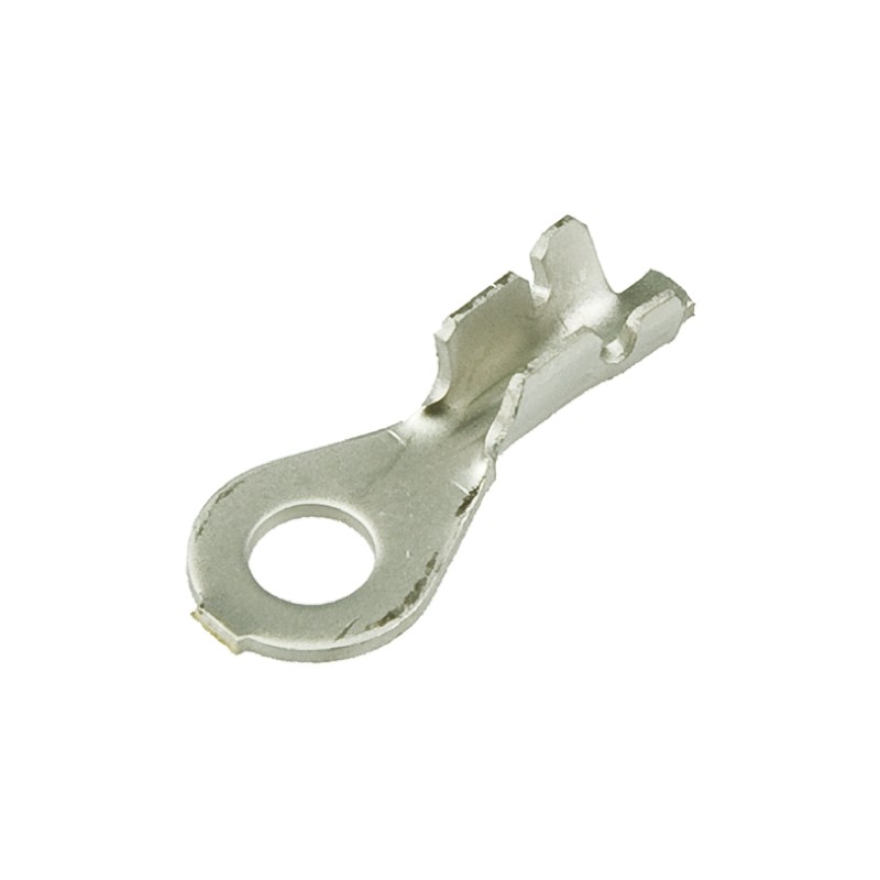 100 pcs - 42036-2 TE Connectivity Uninsulated Ring Terminal, M5 Stud Size, 0.3mm² to 1mm² Wire Size