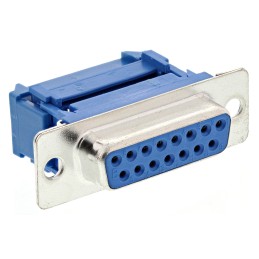 5 pcs - RS PRO 15 Way Cable Mount D-sub Connector Socket, 2.54mm Pitch