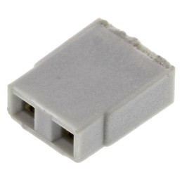 5 pcs - HARWIN Jumper Female Straight Grey Open Top 2 Way 1 Row 2.54mm Pitch