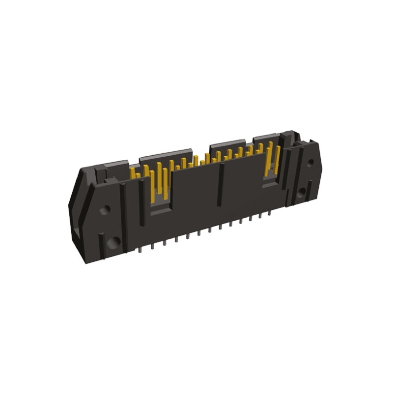 10 pcs - 5102154-6 TE Connectivity AMP-LATCH Series Straight Through Hole PCB Header, 26 Contact(s), 2.54mm Pitch, 2 Row(s), Shr