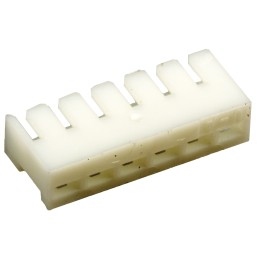 50 pcs - 06P-SJN JST, SJN Male Connector Housing, 2mm Pitch, 6 Way, 1 Row Side Entry