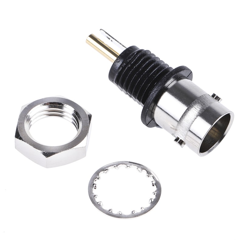 1 pcs - Telegartner, jack Panel Mount BNC Connector, 50Ω, Solder Termination, Straight Body