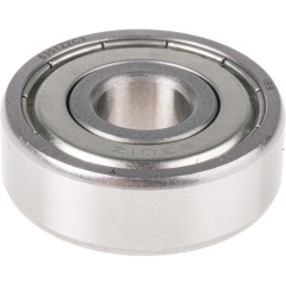 1 pcs - RS PRO 6301-2Z/C3 Single Row Deep Groove Ball Bearing- Both Sides Shielded 12mm I.D, 37mm O.D