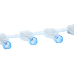 50 pcs - 3-520406-2 TE Connectivity Ultra-Fast Plus .250 Blue Insulated Female Spade Connector, Receptacle, 6.35 x 0.81mm Tab Si