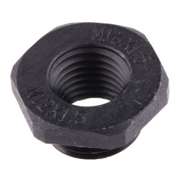 50 pcs - RS PRO Cable Gland Adaptor, M16 Exterior Thread, M12 Interior Thread, Nylon 66