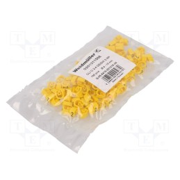 200 pcs : CLI C 2-4 GE/SW 2 MP - Markers, Marking: 2, 4÷10mm, PVC, yellow, -30÷80°C, leaded, CLI C