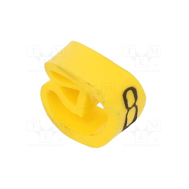 200 pcs : CLI C 2-4 GE/SW 8 MP - Markers, Marking: 8, 4÷10mm, PVC, yellow, -30÷80°C, leaded, CLI C