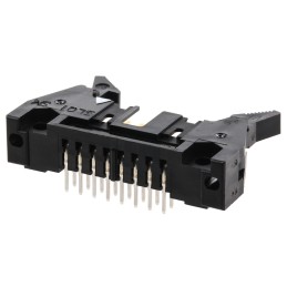 1 pcs - Hirose HIF3B Series Right Angle Through Hole PCB Header, 16 Contact(s), 2.54mm Pitch, 2 Row(s), Shrouded