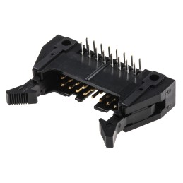 1 pcs - Hirose HIF3B Series Right Angle Through Hole PCB Header, 16 Contact(s), 2.54mm Pitch, 2 Row(s), Shrouded