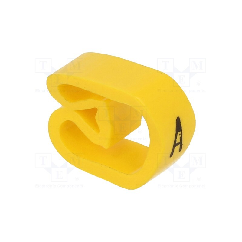 50 pcs : CLI C 3-6 GE/SW A MP - Markers, Marking: A, 8÷16mm, PVC, yellow, -30÷80°C, leaded, CLI C