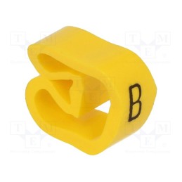 50 pcs : CLI C 3-6 GE/SW B MP - Markers, Marking: B, 8÷16mm, PVC, yellow, -30÷80°C, leaded, CLI C
