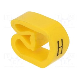 50 pcs : CLI C 3-6 GE/SW H MP - Markers, Marking: H, 8÷16mm, PVC, yellow, -30÷80°C, leaded, CLI C