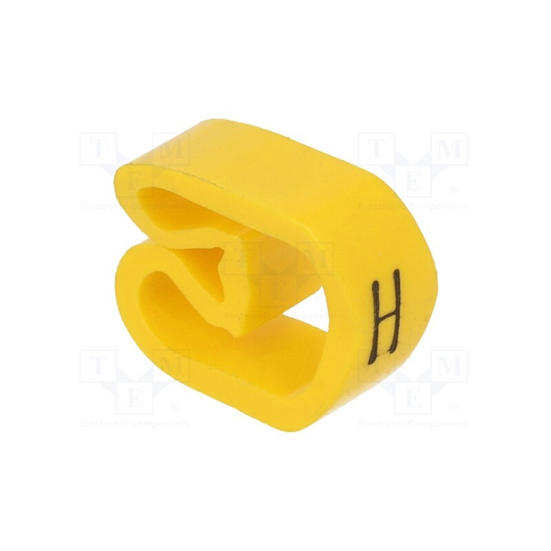 50 pcs : CLI C 3-6 GE/SW H MP - Markers, Marking: H, 8÷16mm, PVC, yellow, -30÷80°C, leaded, CLI C