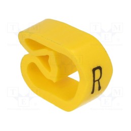 50 pcs : CLI C 3-6 GE/SW R MP - Markers, Marking: R, 8÷16mm, PVC, yellow, -30÷80°C, leaded, CLI C