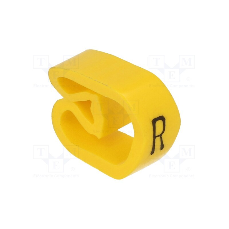 50 pcs : CLI C 3-6 GE/SW R MP - Markers, Marking: R, 8÷16mm, PVC, yellow, -30÷80°C, leaded, CLI C
