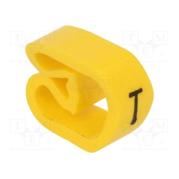 50 pcs : CLI C 3-6 GE/SW T MP - Markers, Marking: T, 8÷16mm, PVC, yellow, -30÷80°C, leaded, CLI C