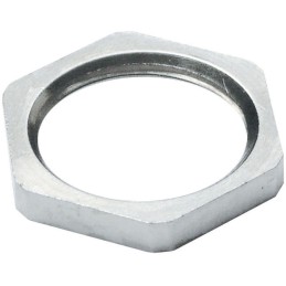 50 pcs - D4007104 SIB Nickel Nickel Plated Brass Cable Gland Locknut, PG7 Thread