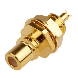 1 pcs - RS PRO, jack Panel Mount SMC Connector, 50Ω, Solder Termination, Straight Body