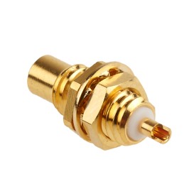 1 pcs - RS PRO, jack Panel Mount SMC Connector, 50Ω, Solder Termination, Straight Body