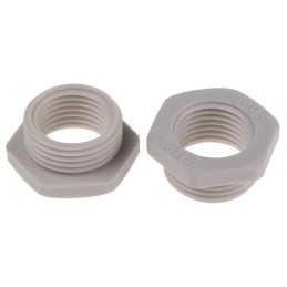 50 pcs - RS PRO Cable Gland Adaptor, M20 Exterior Thread, M16 Interior Thread, Nylon 66