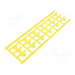 150 pcs : SFC 2/30 MC NE GE - Markers, 3÷5mm, polyamide 66, yellow, -40÷100°C, snap fastener