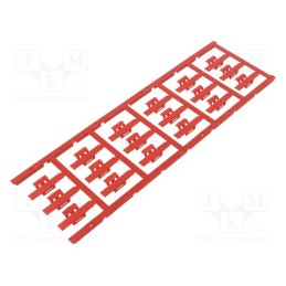 150 pcs : SFC 2/30 MC NE RT - Markers, 3÷5mm, polyamide 66, red, -40÷100°C, snap fastener, SFC