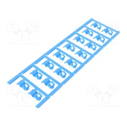 150 pcs : SFC 3/12 MC NE BL - Markers, 3.5÷7mm, polyamide 66, blue, -40÷100°C, snap fastener