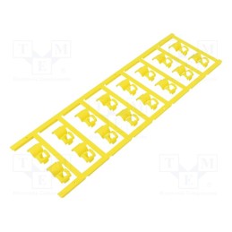 150 pcs : SFC 3/12 MC NE GE - Markers, 3.5÷7mm, polyamide 66, yellow, -40÷100°C, snap fastener