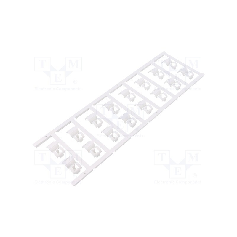 150 pcs : SFC 3/12 MC NE WS - Markers, 3.5÷7mm, polyamide 66, white, -40÷100°C, snap fastener