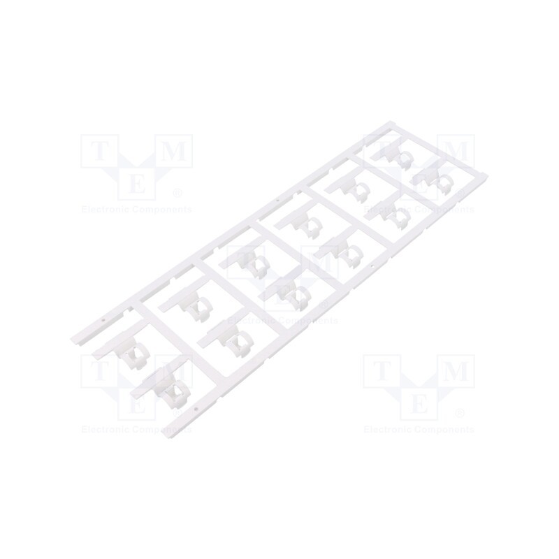 100 pcs : SFC 3/30 MC NE WS - Markers, 3.5÷7mm, polyamide 66, white, -40÷100°C, snap fastener