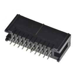 1 pcs - Hirose HIF3F Series Straight Through Hole PCB Header, 20 Contact(s), 2.54mm Pitch, 2 Row(s), Shrouded